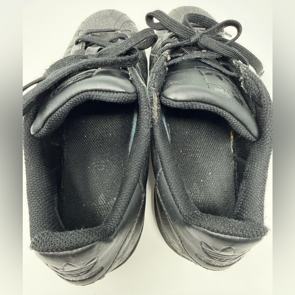 Adidas Superstar Black Sneakers 80s Street Sporty Footwear Athletic Shoes Unisex - Picture 10 of 17
